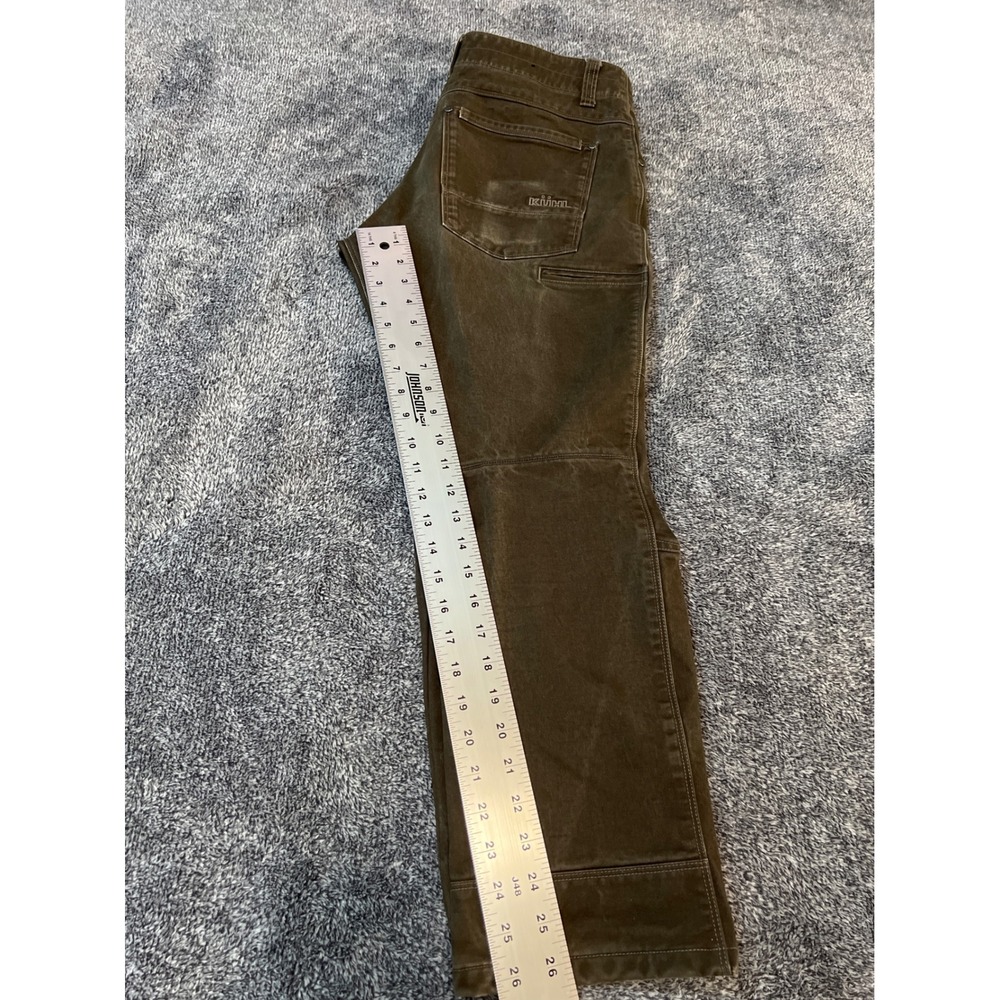 Kuhl Rydr Pants Mens 32x28 Brown Vintage Patina Dye Articulated Knee Canvas Work - Picture 13 of 15